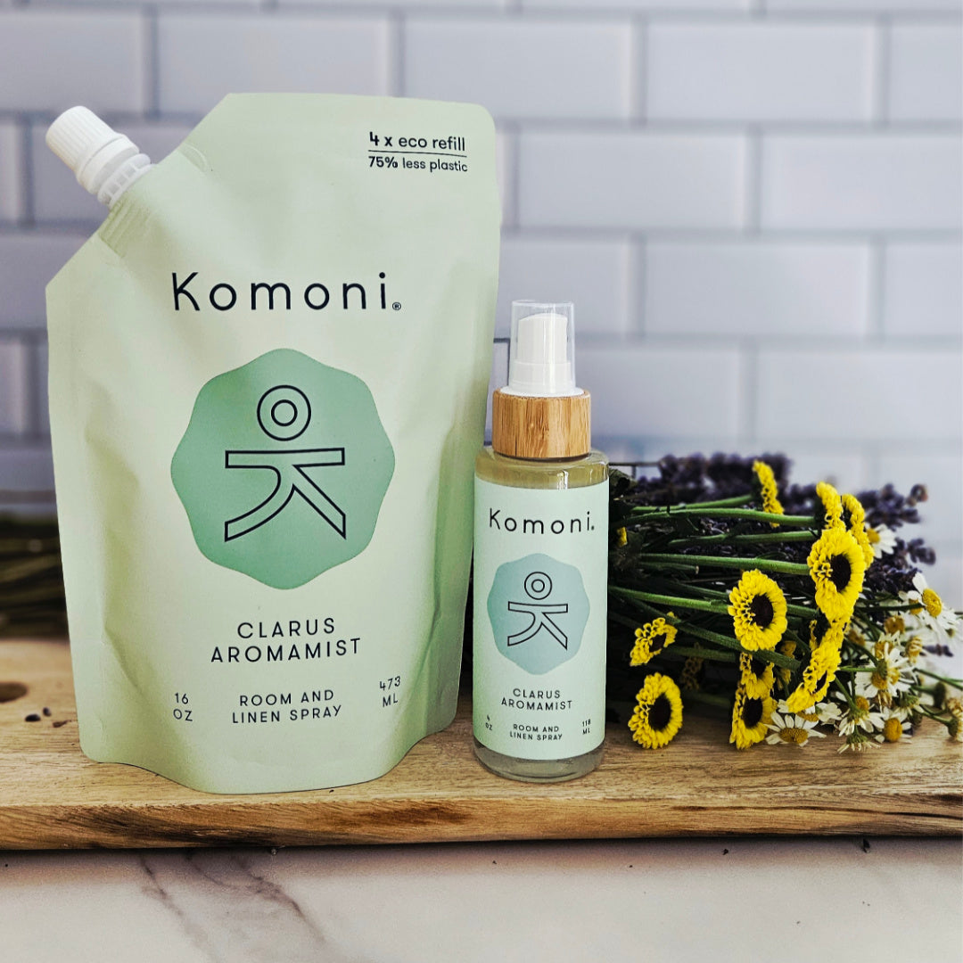 4x Refill CLARUS Aromamist 16 oz  - Body, Room and Linen Spray